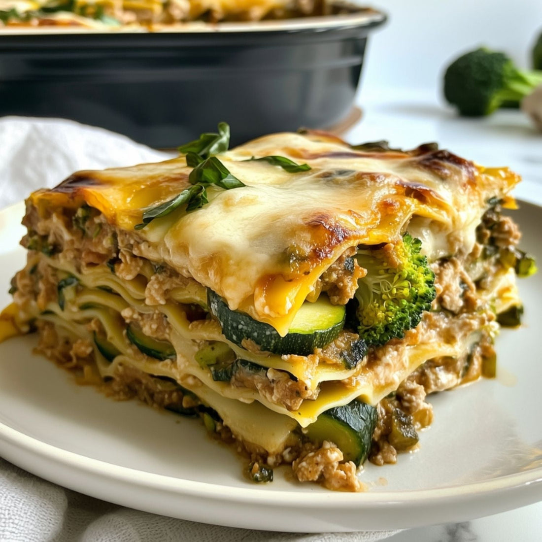 Koolhydraatarme groene lasagne