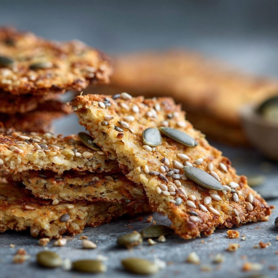 Recept: koolhydraatarme crackers maken