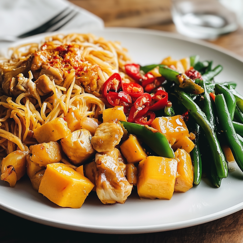Bami Goreng met pompoen massala! (vega)