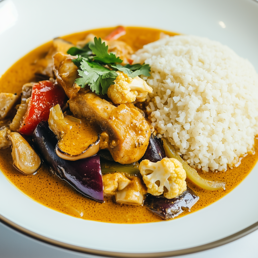 Thaise kipcurry (koolhydraatarm)