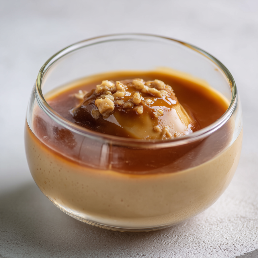 Koffie karamel pudding