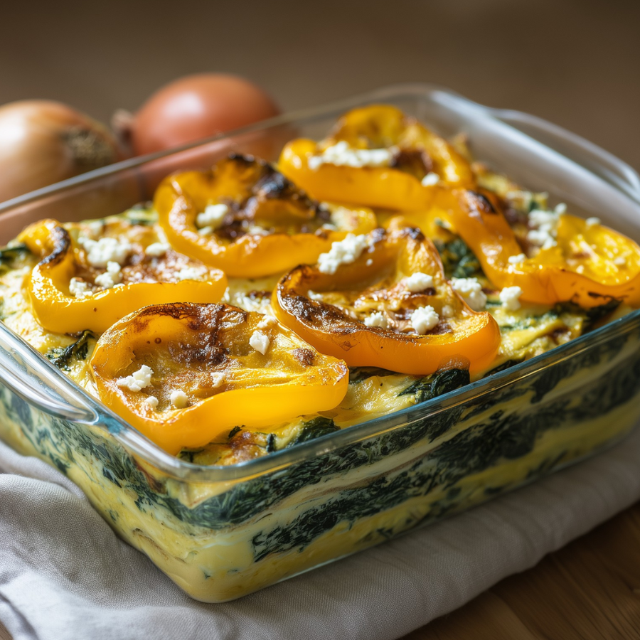 Lasagne met gegrilde paprika