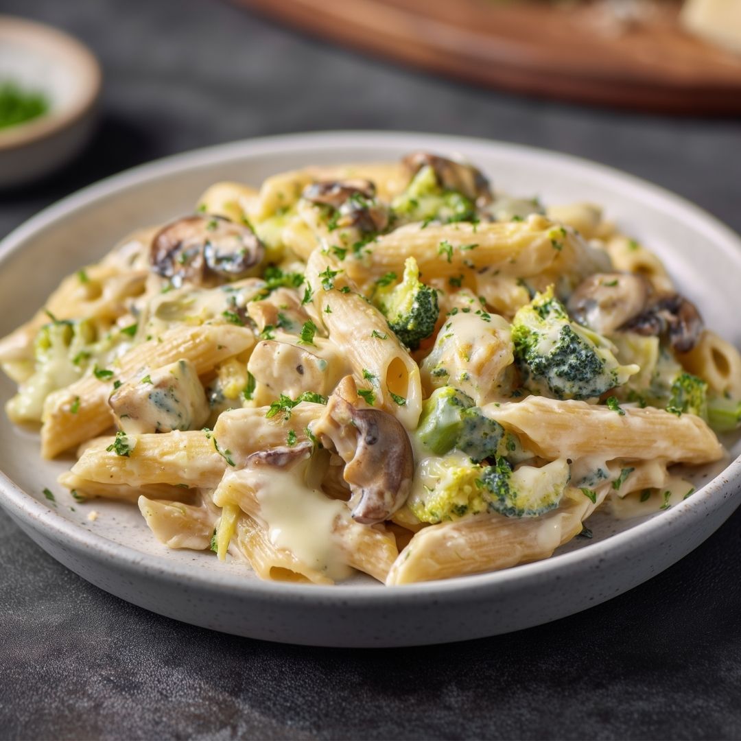 Roomkaas pasta (vega)