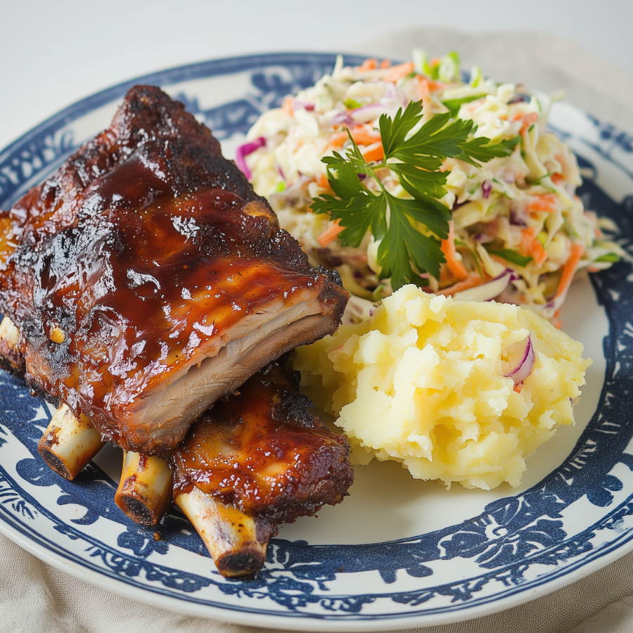 Malse spareribs met Langedijker koolsalade