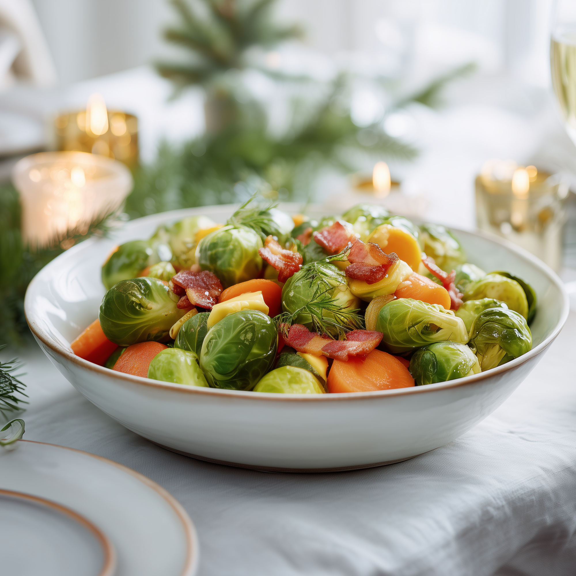 Spruitjes & wortels met spek