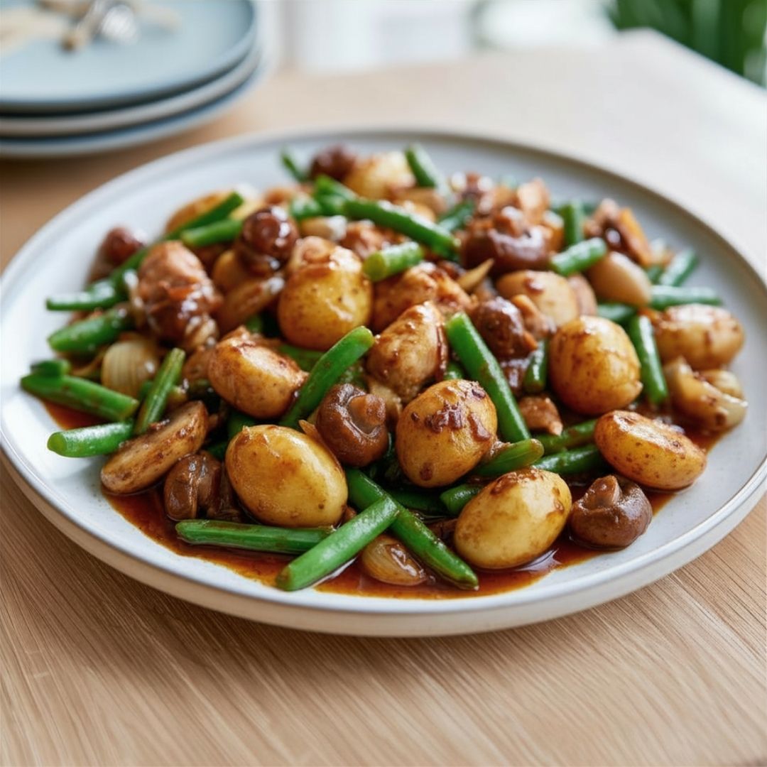 Hollands stoofpotje met jachtsaus (vega)