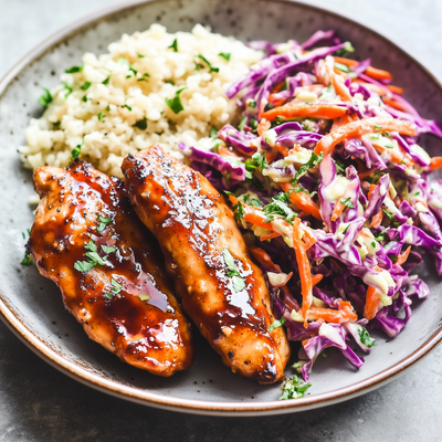 kha-Sticky-chicken-met-Piets-rode-kool-salade