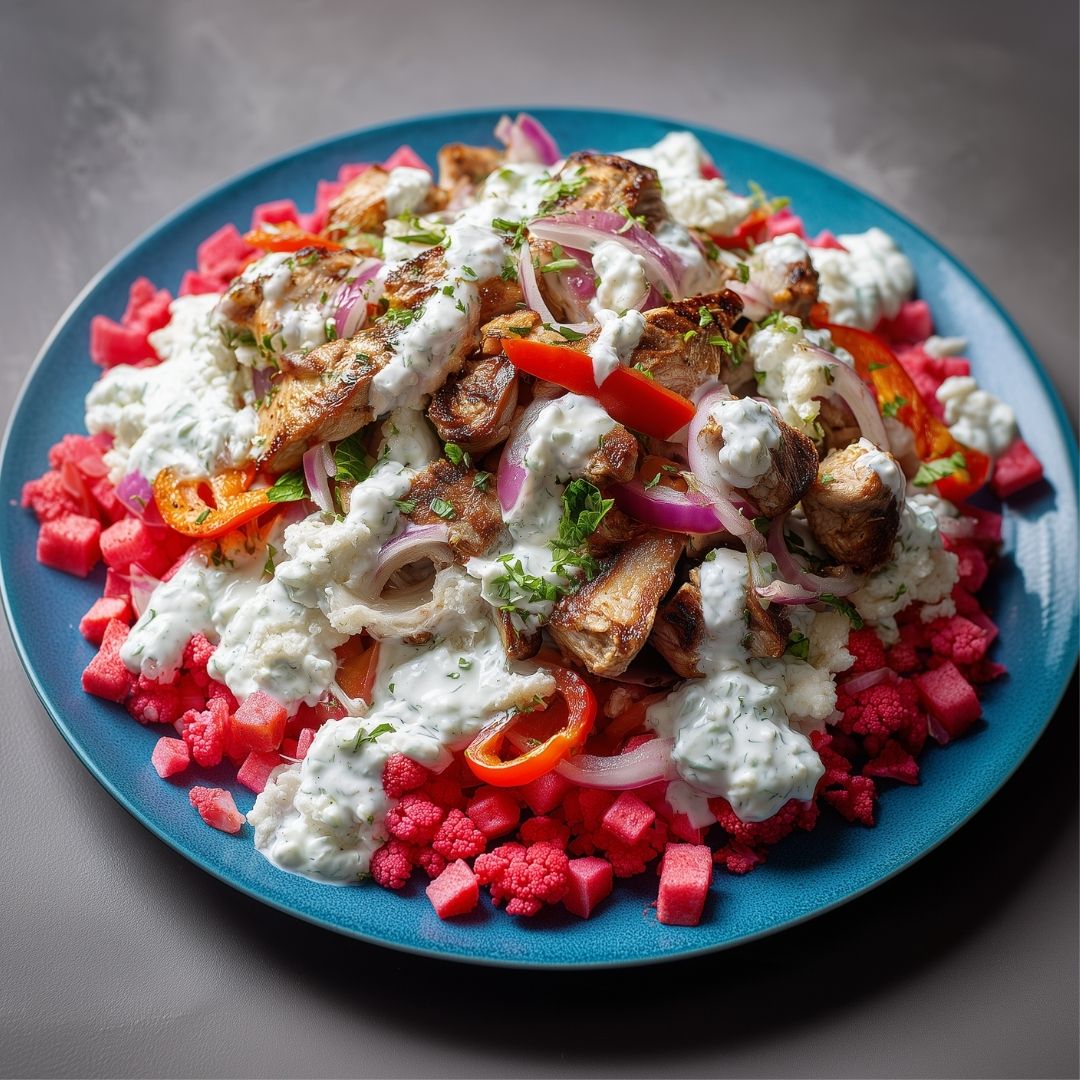 Griekse Gyros met kip, groente & Tzatziki! (koolhydraatarm)