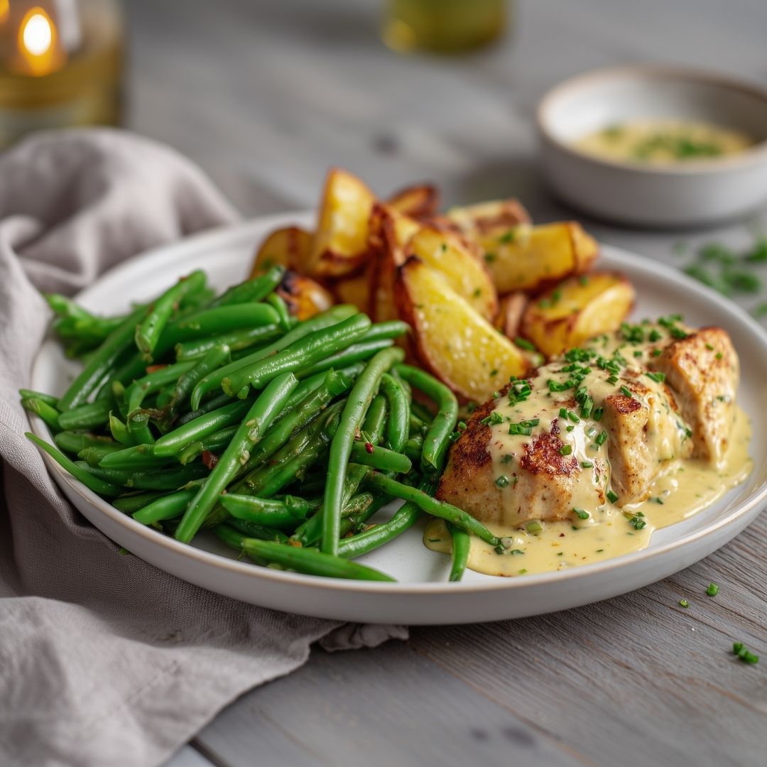 Kipfilet met bieslooksaus