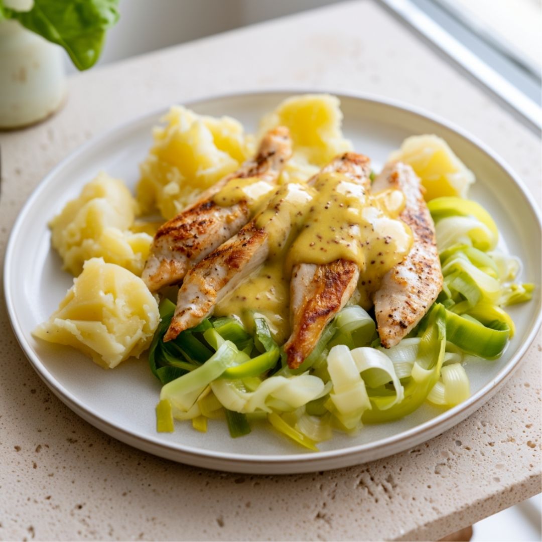 Kiphaasjes in mosterdsaus