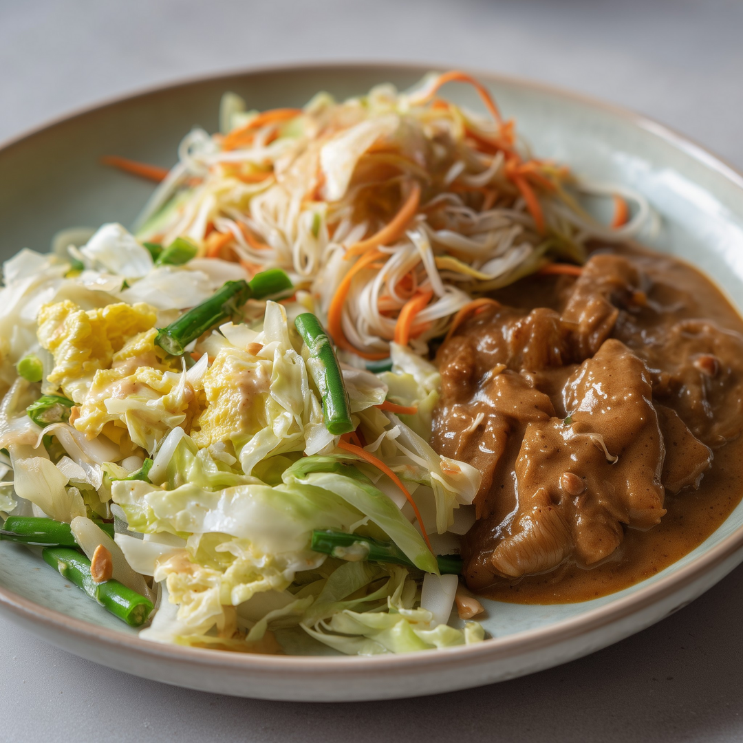 Mihoen met kip saté