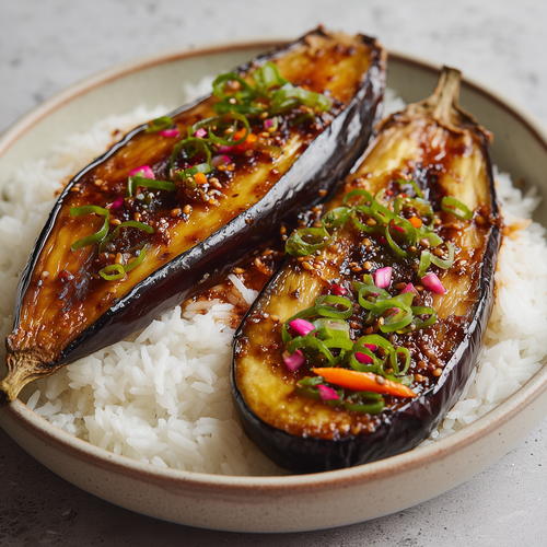 Aubergine in misosaus