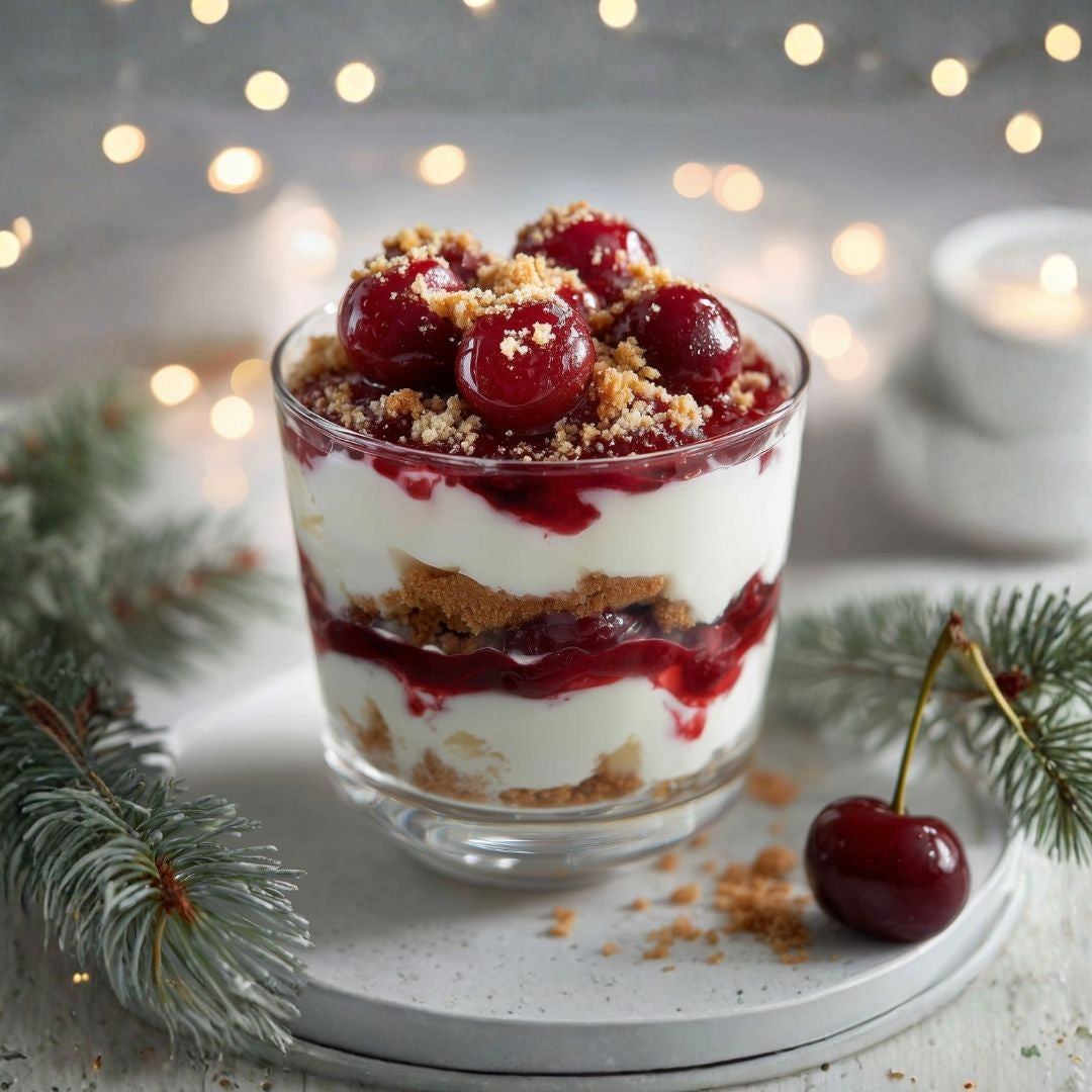 Monchou toetje met kers