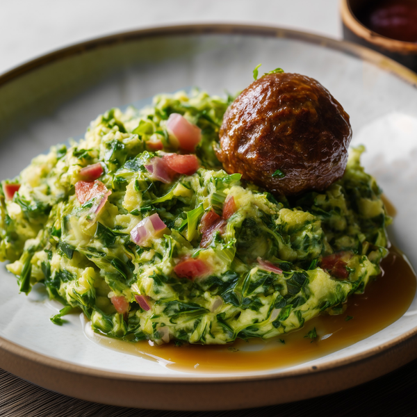 Stamppot andijvie met pesto