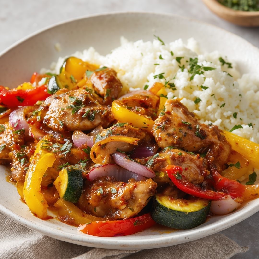 Kip Piri Piri met bloemkoolrijst (koolhydraatarm)