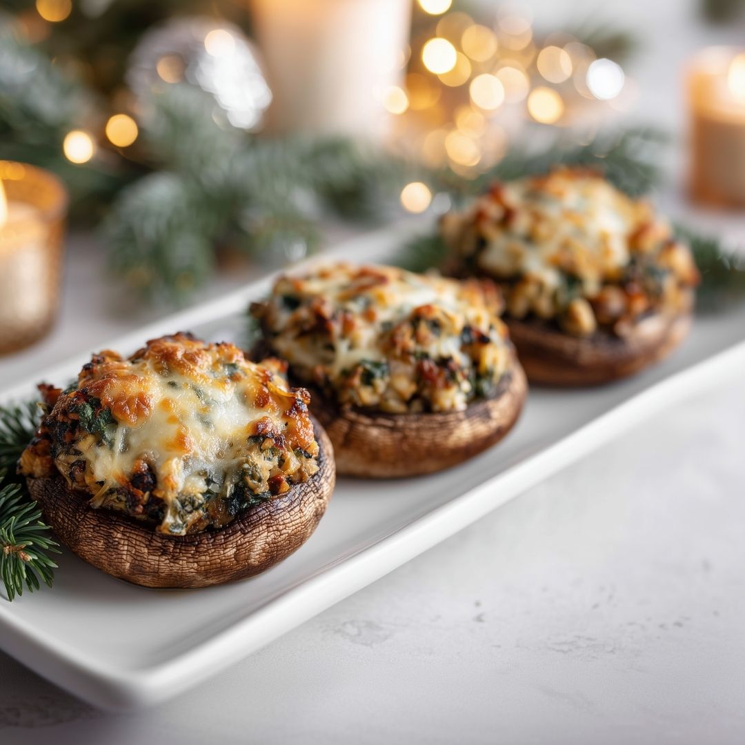 Portobello met paddenstoelenvulling