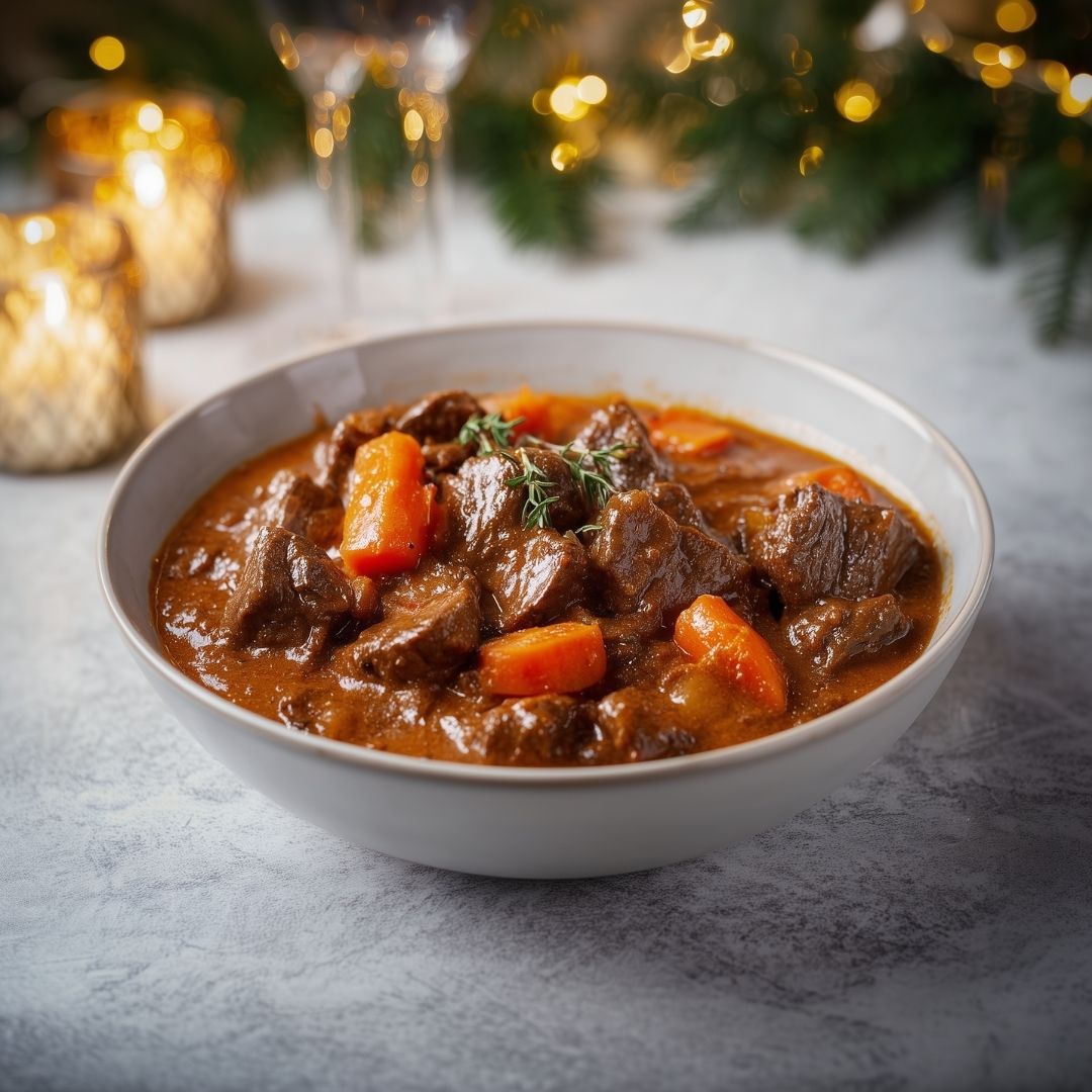 Rundvlees in rode wijn