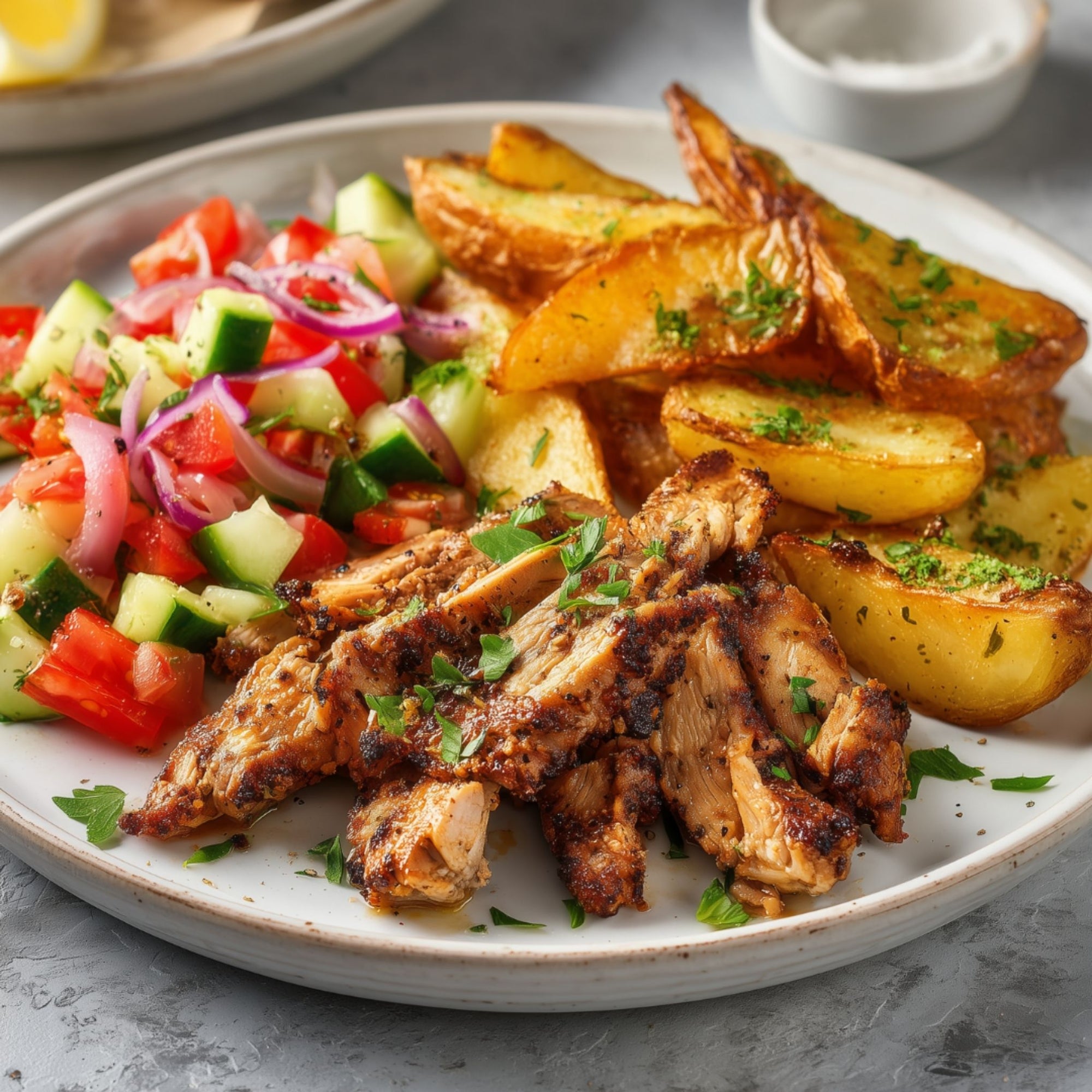 Shoarma met salsasalade