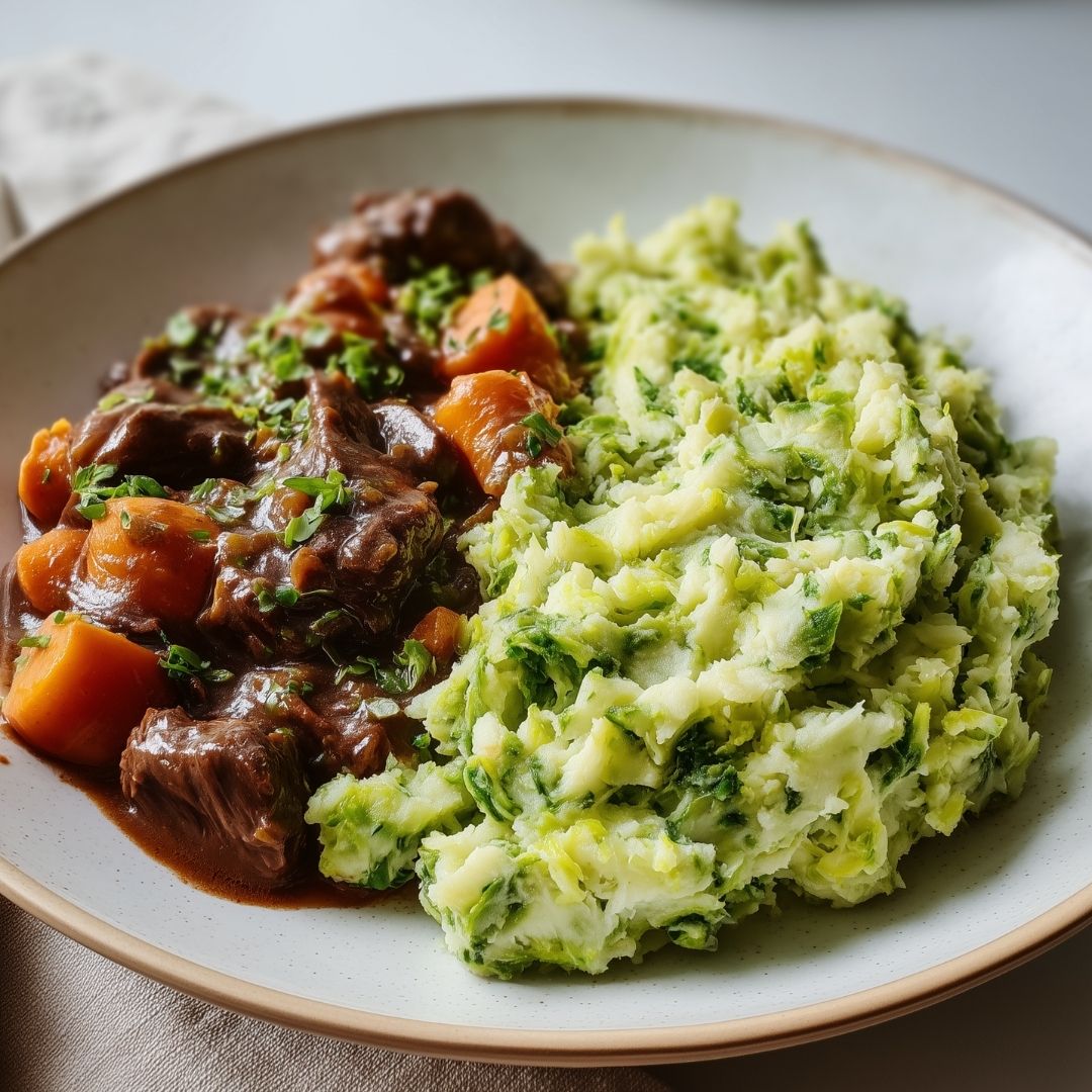 Spruitjes stamppot met boeuf bourguignon!