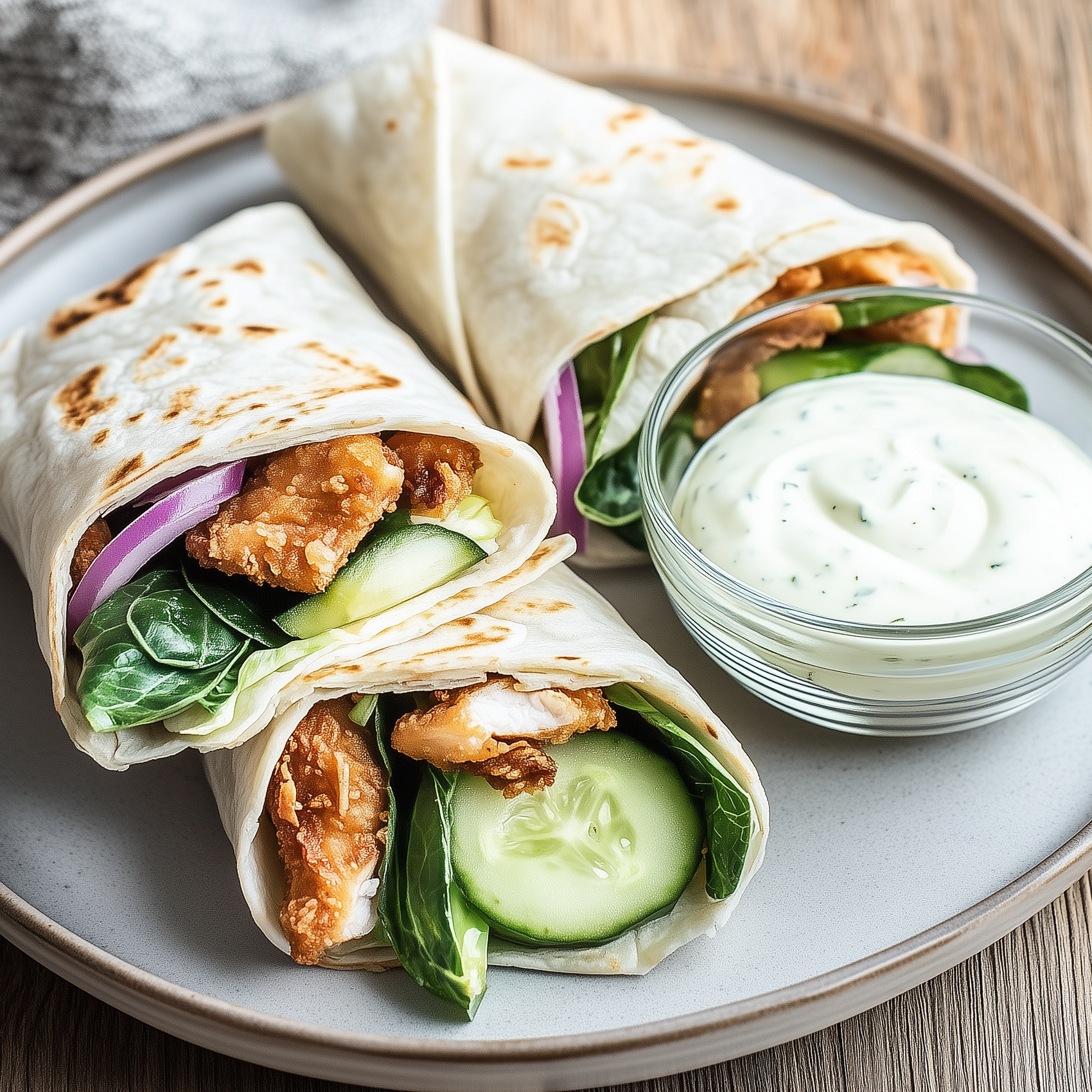 Wrap met krokante kip en paksoi