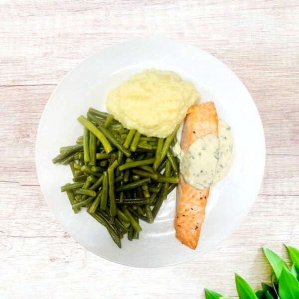 Overheerlijke zalm & Bloemkoolpuree (Koolhydraatarm)