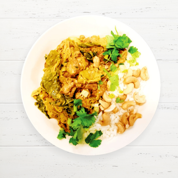 Aziatische Spitskool Curry met kip