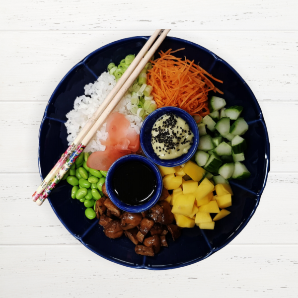 Pokebowl met kastanje champignons (Vega & koolhydraat arm) - 550 gram