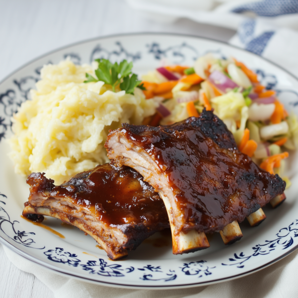 Malse spareribs met Langedijker koolsalade (Koolhydraatarm)