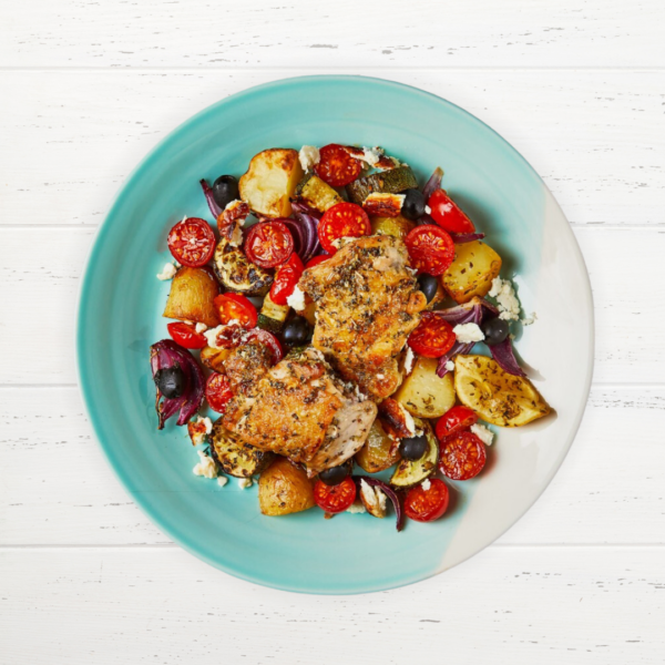 Tray Bake van verse groente & kip uit de oven (Koolhydraat beperkt)