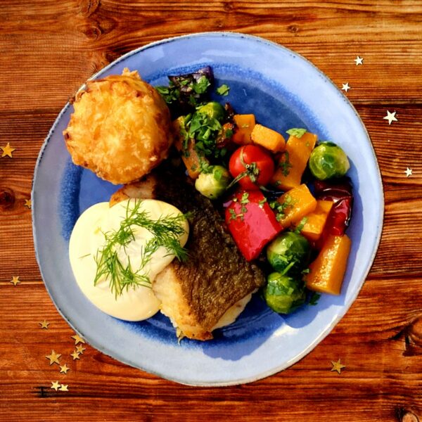 Kerst compleet hoofdgerecht: Kabeljauwfilet met verse groente & pastinaakgratin (koolhydraat arm)