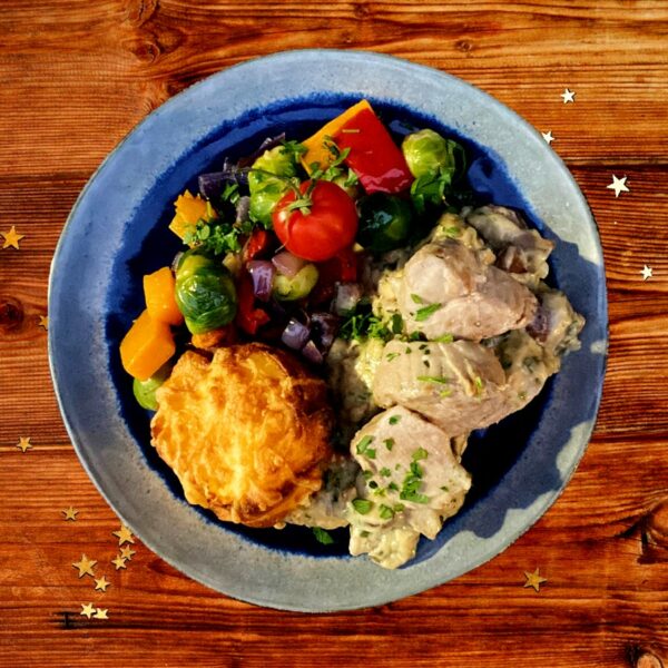 Kerst compleet hoofdgerecht: Varkenshaas met groenten & gratin (koolhydraat arm)