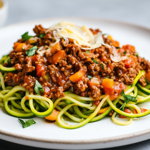 Klassieker: Spaghetti Bolognese van courgetti!! (koolhydraatarm)