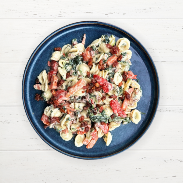Orecchiette pasta carbonara