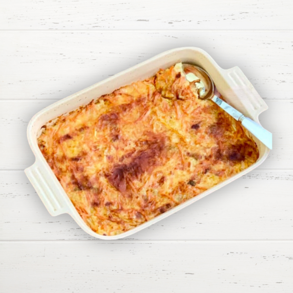 Ovenschotel met wortelpuree & oude kaas! (koolhydraatarm)