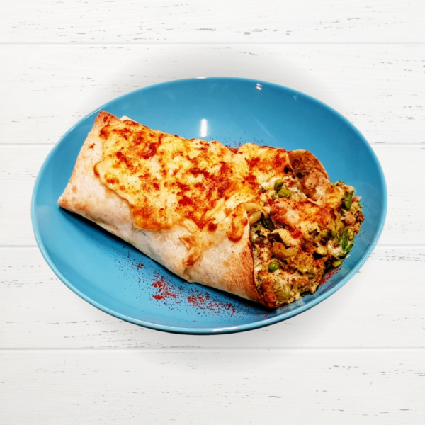 De Groente (omelet)Wrap met kippendij (koolhydraatarm)