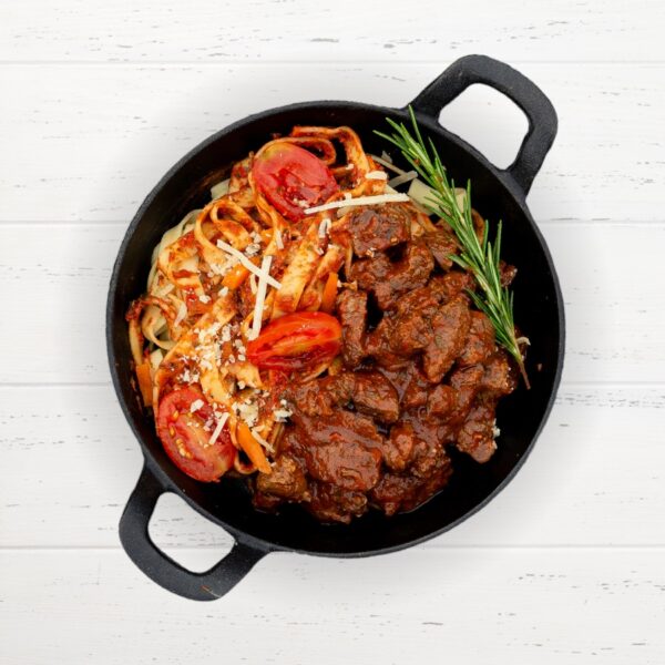 Italiaanse stoof met tagliatelle!