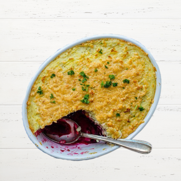 Rode biet ovenschotel met appel!