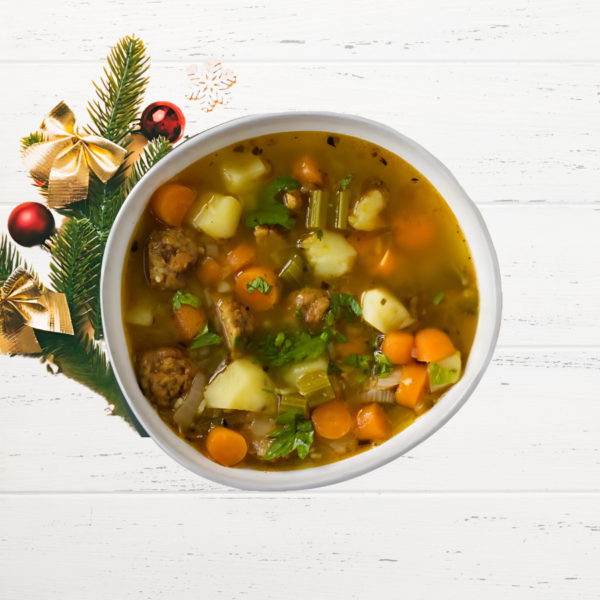 Kerst: Heldere rundersoep
