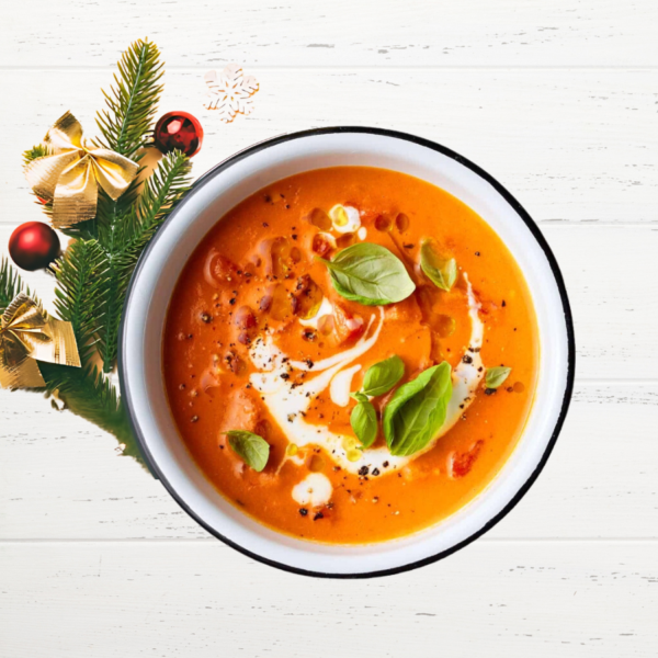 Kerst: Tomaten basilicum soep