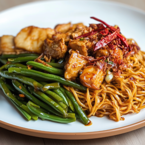 Bami goreng met ayam ketjap