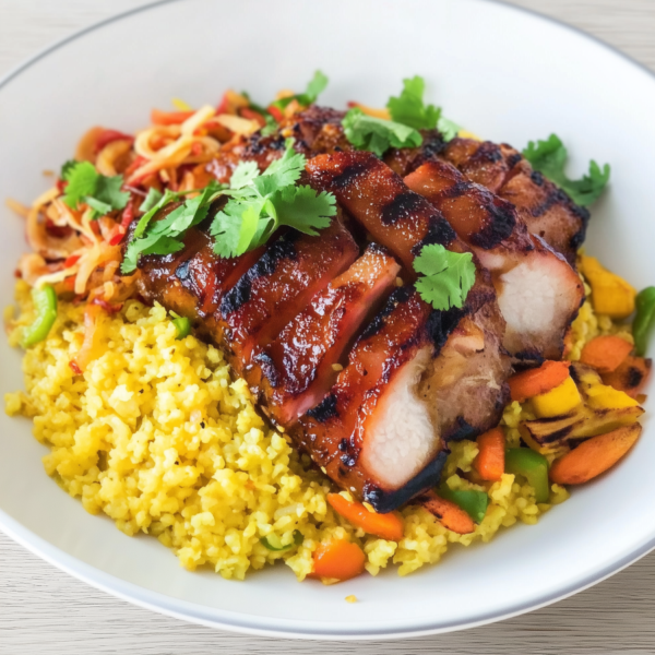 Gegrilde buikspek met hoisin saus & gebakken groente! (koolhydraatarm)