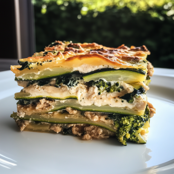 De groene lasagne met boursin & kipgehakt (Koolhydraatarm)