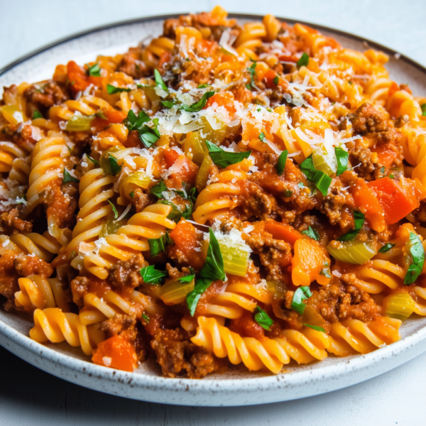 Fusilli met bolognesesaus