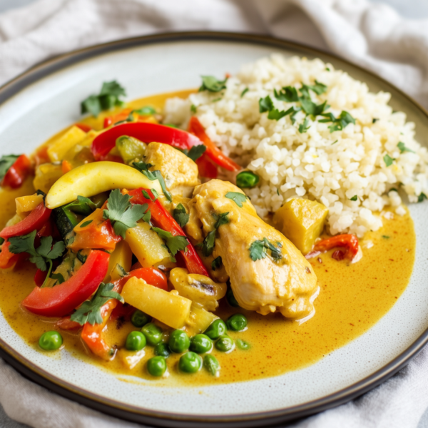 Tip! : Thaise Kipcurry met bloemkoolrijst (Koolhydraatarm)