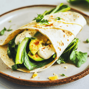 Nieuw: Wrap met avocado en paksoi (vega)