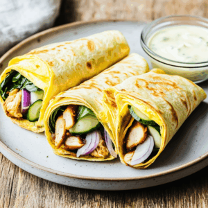 Nieuw: Omeletwrap met krokante kip en paksoi (koolhydraatarm)
